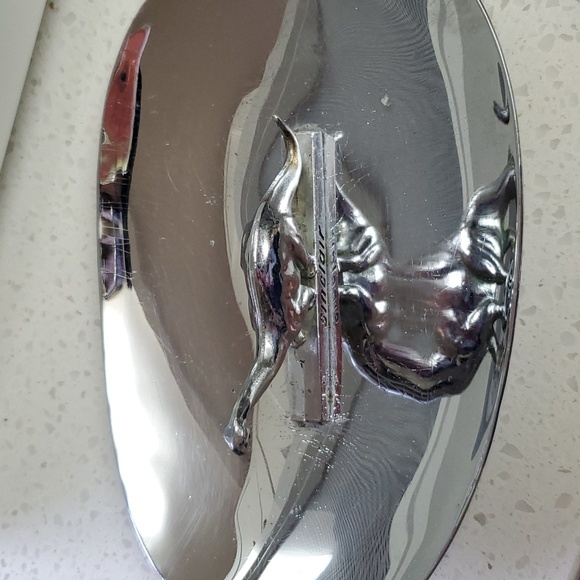 Sinclair Dino Dinosaur Oil Advertising Ashtray Chrome vintage antique - Picture 17 of 17